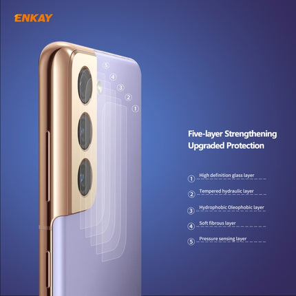 ENKAY Hat-Prince 0.2mm 9H 2.15D Round Edge Rear Camera Lens Tempered Glass Film Protector, For Samsung Galaxy S21(1 PC), For Samsung Galaxy S21+(1 PC), For Samsung Galaxy S21 Ultra(1 PC)