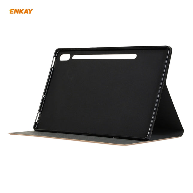 For Samsung Galaxy Tab S7 11.0 T870 / T875 ENKAY Horizontal Flip PU Leather + TPU Smart Case with Holder & Sleep / Wake-up Function, For Samsung Galaxy Tab S8 / Galaxy Tab S7 11.0 T870