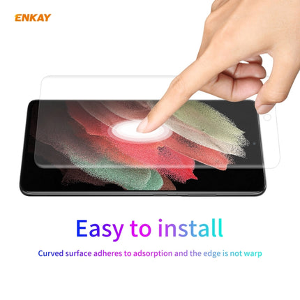For Samsung Galaxy S21 Ultra 5G ENKAY Hat-Prince 3D Full Screen PET Curved Hot Bending HD Screen Protector Soft Film, For Samsung Galaxy S21 Ultra 5G