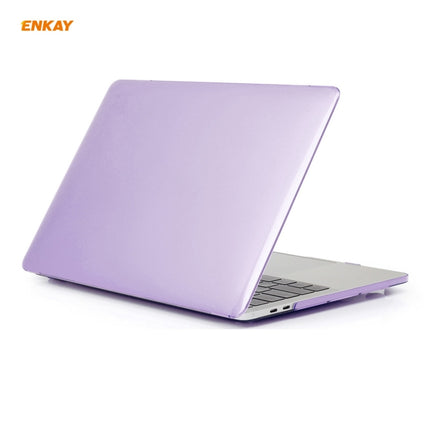 ENKAY 3 in 1 Crystal Laptop Protective Case + EU Version TPU Keyboard Film + Anti-dust Plugs Set for MacBook Pro 13.3 inch A1706 / A1989 / A2159 (with Touch Bar), For MacBook Pro 13.3 inch A1706 (with Touch Bar)