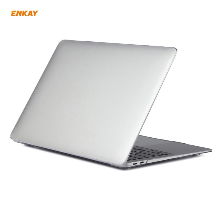 ENKAY 3 in 1 Crystal Laptop Protective Case + US Version TPU Keyboard Film + Anti-dust Plugs Set for MacBook Air 13.3 inch A1932 (2018), For MacBook Air 13.3 inch A1932 (2018)
