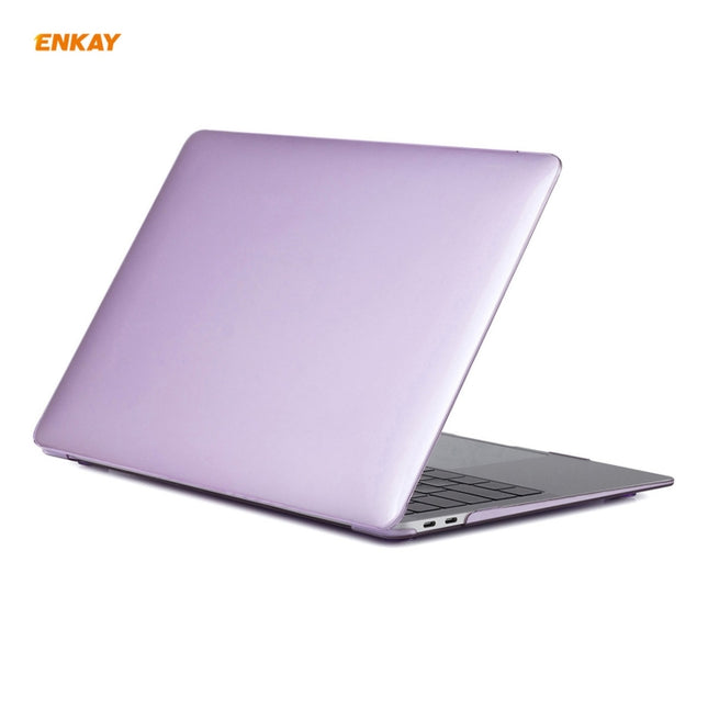 ENKAY 3 in 1 Crystal Laptop Protective Case + EU Version TPU Keyboard Film + Anti-dust Plugs Set for MacBook Air 13.3 inch A2179 & A2337 (2020), For MacBook Air 13.3 inch A2179 (2020)