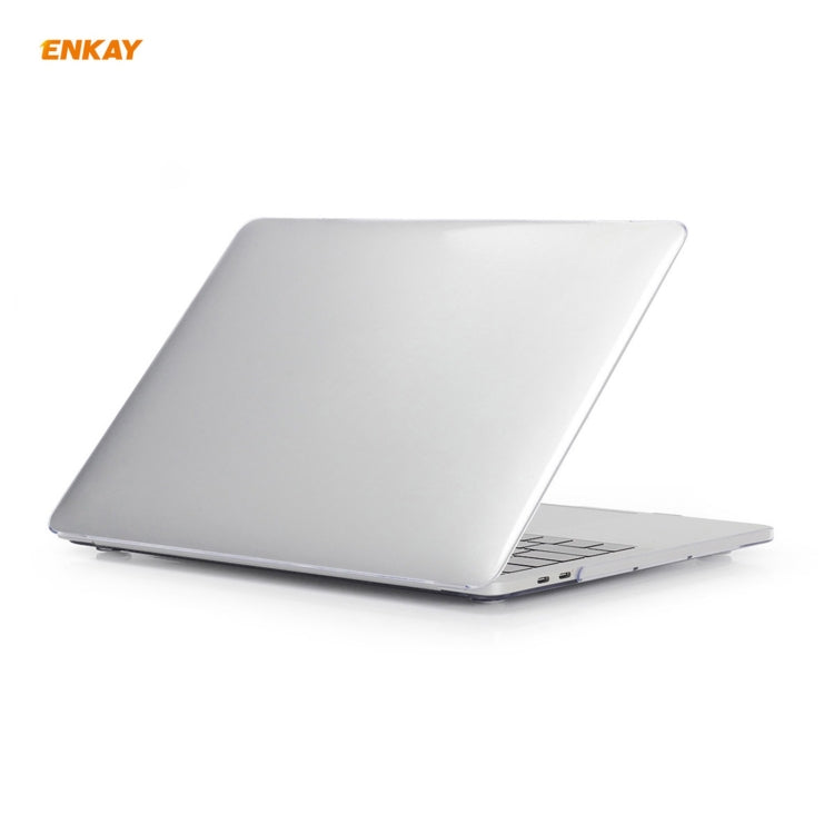 ENKAY 3 in 1 Crystal Laptop Protective Case + EU Version TPU Keyboard Film + Anti-dust Plugs Set for MacBook Pro 13.3 inch A2251 & A2289 & A2338 (with Touch Bar), For MacBook Pro 13.3 inch A2251 (with Touch Bar)