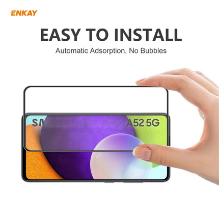 5 PCS ENKAY Hat-Prince Anti-drop Full Glue Tempered Glass Full Screen Film Anti-fall Protector, For Samsung Galaxy A52 4G / 5G, For Samsung Galaxy A72 4G / 5G, For Samsung Galaxy A32 5G / M12 / A12