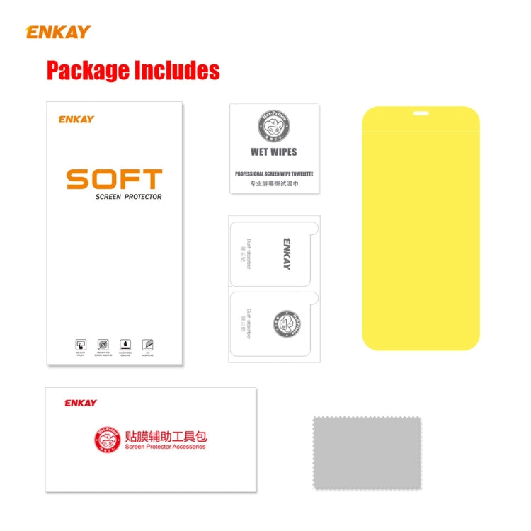 ENKAY Hat-Prince 0.1mm 3D Full Screen Protector Explosion-proof Hydrogel Film, For iPhone 12 mini, For iPhone 12 / 12 Pro, For iPhone 12 Pro Max