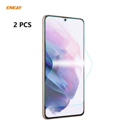 2 PCS ENKAY Hat-Prince 0.1mm 3D Full Screen Protector Explosion-proof Hydrogel Film, For Samsung Galaxy S21 5G, For Samsung Galaxy S21+ 5G, For Samsung Galaxy S21 Ultra 5G