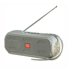 T&G TG280 Solar Power Charging Bluetooth Speakers with Flashlight, Support TF Card / FM / 3.5mm AUX / U Disk / Hands-free Call