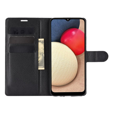 For Samsung Galaxy A02s (US Version)  Litchi Texture Horizontal Flip Protective Case with Holder & Card Slots & Wallet, For Galaxy A02s (US Version)