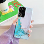 For Samsung Galaxy S21 Ultra 5G / Pink Blue LD5