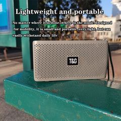 T&G TG282 Portable Bluetooth Speakers with Flashlight, Support TF Card / FM / 3.5mm AUX / U Disk / Hands-free Call