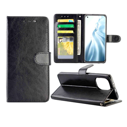 Crazy Horse Texture Leather Horizontal Flip Protective Case with Holder & Card Slots & Wallet & Photo Frame, For Xiaomi Mi 11