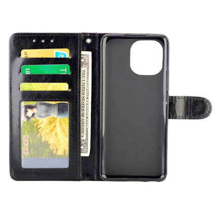 Crazy Horse Texture Leather Horizontal Flip Protective Case with Holder & Card Slots & Wallet & Photo Frame, For Xiaomi Mi 11