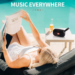 T&amp;G TG173 TWS Subwoofer-Bluetooth-Lautsprecher mit geflochtenem Kabel, unterstützt USB / AUX / TF-Karte / FM