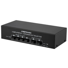 4 Input 2 Output Power Amplifier And Speaker Switcher Speaker Switch Splitter Comparator 300W Per Channel Without Loss Of Sound Quality, 4 In 2 Out