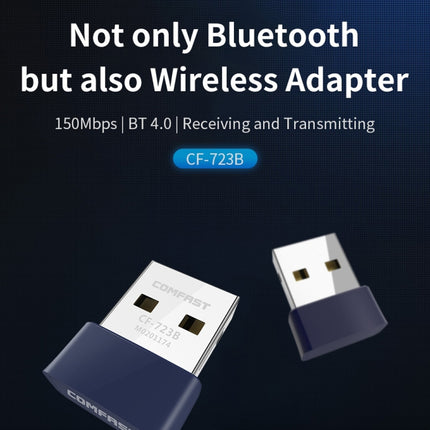 COMFAST CF-723B Mini 2 in 1 USB Bluetooth WiFi Adapter 150Mbps Wireless Network Card Receiver, CF-723B