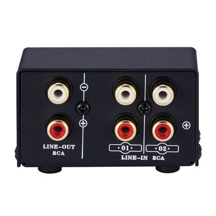 B101 2 In 1 Out (1 In 2 Out) Audio Source Signal Selection Switcher Computer Speaker  RCA Lossless Audio Source Switcher, B101
