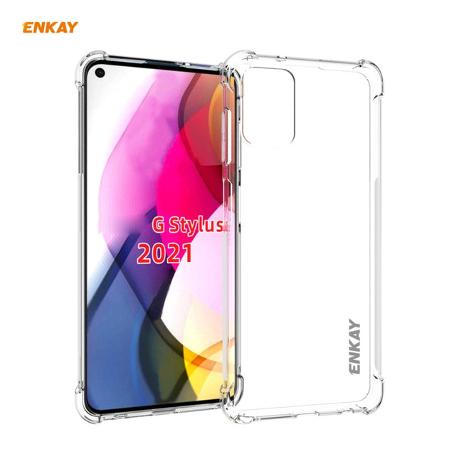 Hat-Prince ENKAY Clear TPU Shockproof Case Soft Anti-slip Cover, For Motorola Moto G Play 2021, For Motorola Moto G Power 2021, For Motorola Moto G Stylus 2021, For Motorola Moto G30 / G10, For Google Pixel 5A 5G, For Honor V40, For Samsung Galaxy A02 ...