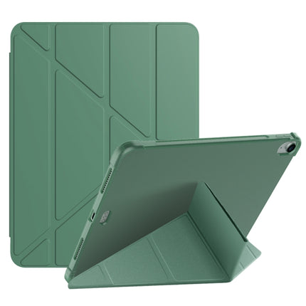 For iPad Air 11 2024 / Air 2022 10.9 Multi-folding Matte Surface Leather Tablet Case with Pen Slot