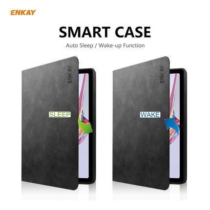 ENKAY ENK-8027 Texture Cow PU Leather + TPU Smart Case for Samsung Galaxy Tab A7 10.4 2020 T500 / T505, For Samsung Galaxy Tab A7 10.4 2020 T500