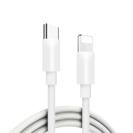 A2344 20 W PD 3.0 Typ-C/USB-C Faltbares Reiseladegerät + USB-C/Typ-C auf 8-poliges Schnellladedatenkabel-Set, UK-Stecker, Länge: 1 m, 20 W 8-polig, Länge: 1 m