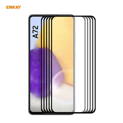 5 PCS ENKAY Hat-Prince Full Glue 0.26mm 9H 2.5D Tempered Glass Full Coverage Film, For Samsung Galaxy A32 5G, For Samsung Galaxy A52 5G, For Samsung Galaxy A72 5G
