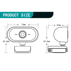 C11 2K Picture Quality HD Without Distortion 360 Degrees Rotate Built-in Microphone Sound Clear Webcams with Tripod