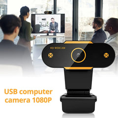 312 1080P HD USB 2.0 PC Desktop Camera Webcam with Mic, Cable Length: about 1.3m, Regular, with Tripod, Anti-peep