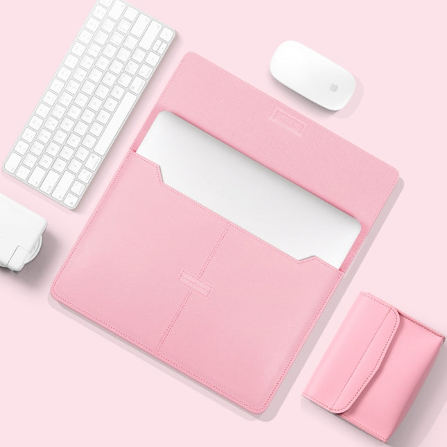 Litchi Pattern PU Leather Waterproof Ultra-thin Protection Liner Bag Briefcase Laptop Carrying Bag for 13-14 inch Laptops, For 13-14 inch