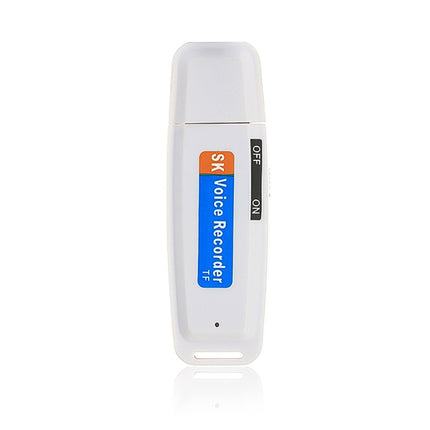 SK001 Professioneller wiederaufladbarer U-Disk-tragbarer USB-Digital-Audio-Voice-Recorder-Stift, unterstützt TF-Karte, bis zu 32 GB, Diktiergerät-Flash-Laufwerk, 32 GB