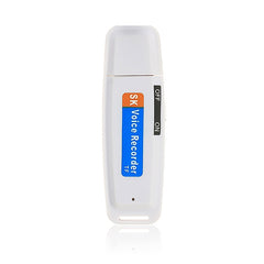 SK001 Professional Rechargeable U-Disk Portable USB Digital Audio Voice Recorder Pen Support TF Card Up to 32GB Dictaphone Flash Drive, 32GB