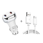 with Micro USB Cable / White