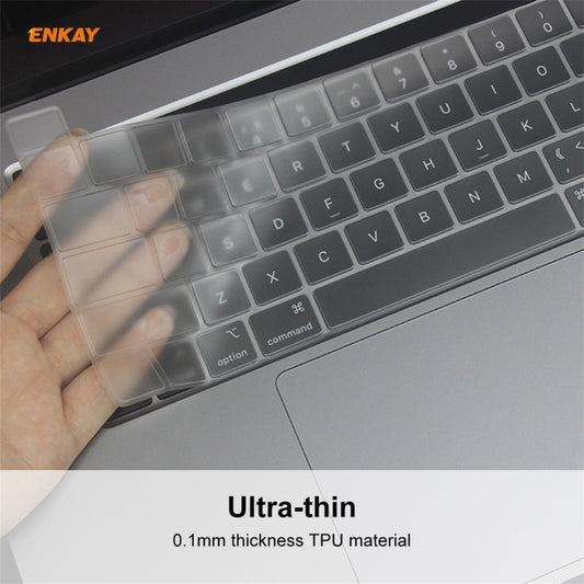 ENKAY Soft TPU Keyboard Protector Film for MacBook Pro 16 inch A2141 / Pro 13.3 inch A2289 & A2251 & A2338 (2020), EU Version, EU Version