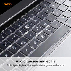 ENKAY Soft TPU Keyboard Protector Film for MacBook Pro 16 inch A2141 / Pro 13.3 inch A2289 & A2251 & A2338 (2020), EU Version, EU Version