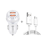 with Micro USB Cable / White