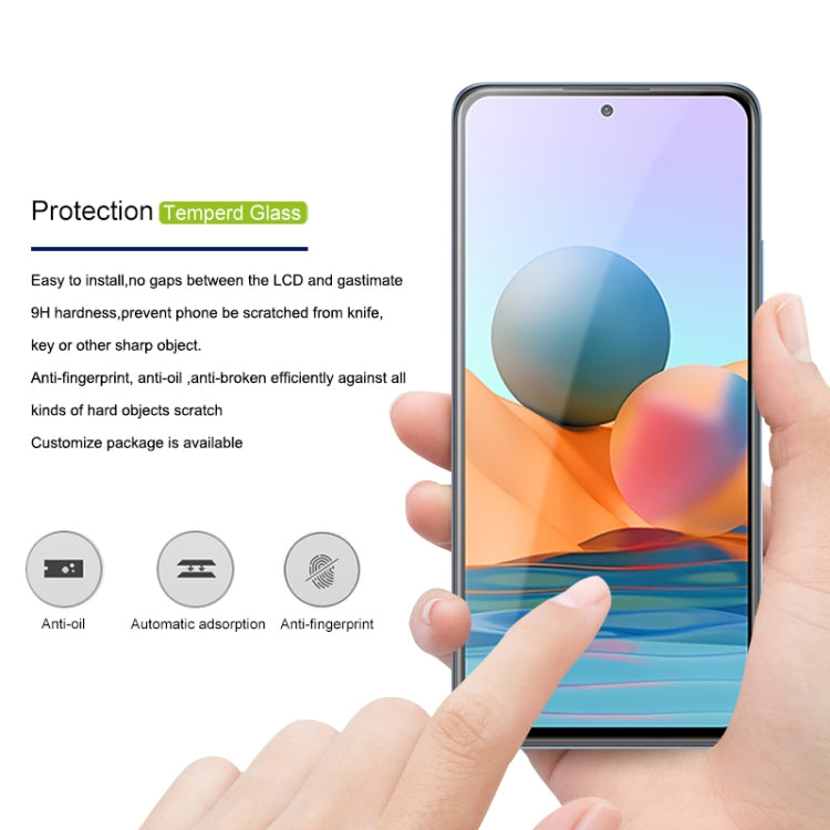 mocolo 0.33mm 9H 2.5D Full Glue Tempered Glass Film, For Xiaomi Redmi Note 10 Pro / Note10 Pro Max, For Xiaomi Redmi Note10 / Note 10s
