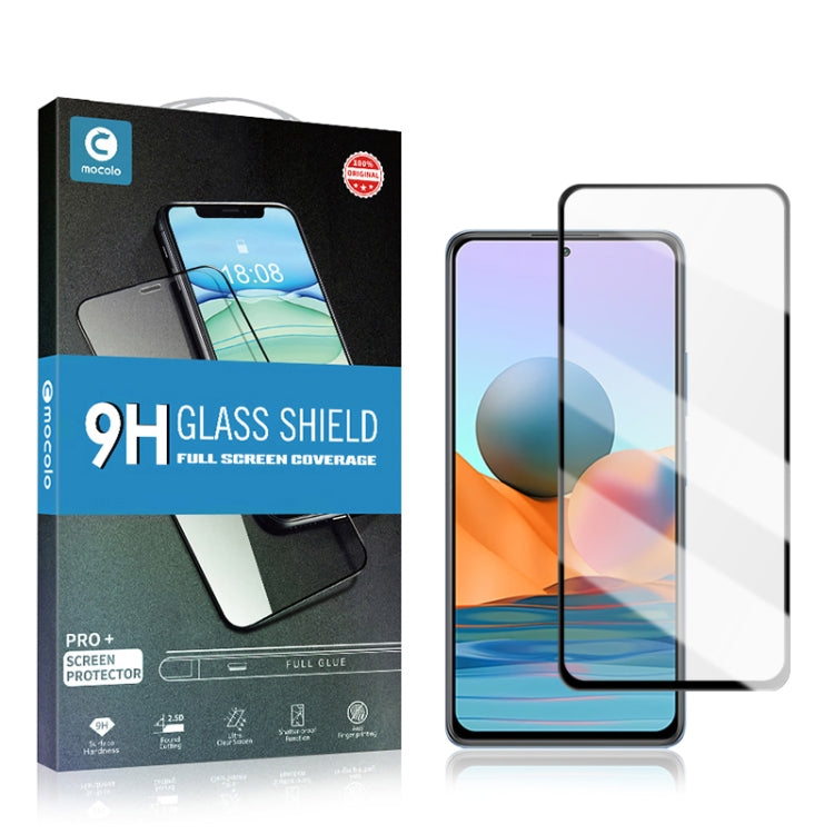 mocolo 0.33mm 9H 2.5D Full Glue Tempered Glass Film, For Xiaomi Redmi Note 10 Pro / Note10 Pro Max, For Xiaomi Redmi Note10 / Note 10s