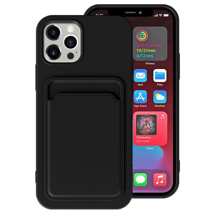 TPU + Flannel Lining Shockproof  Case with Card Slots, For iPhone 12 Pro Max, For iPhone 12 Pro