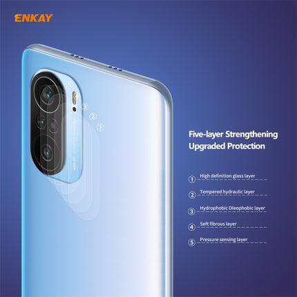 2 PCS Hat-Prince ENKAY 0.2mm 9H 2.15D Round Edge Rear Camera Lens Tempered Glass Film Protector, For Redmi K40 / K40 Pro / K40 Pro+, For Xiaomi Poco F3, For Redmi Note 10 Pro / Note 10 Pro Max, For Samsung Galaxy A52 / A72 (4G/5G)����������������������...