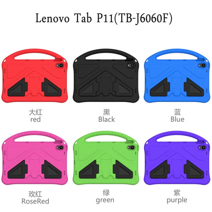 EVA Flat Anti Falling Protective Case Shell with Holder, For Lenovo Tab P11 / J606F