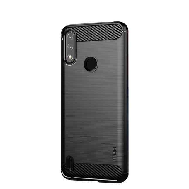 MOFI Gentleness Series Brushed Texture Carbon Fiber Soft TPU Case, For Motorola Moto E7 Power, For Motorola Moto Edge S, For Motorola Moto G Play 2021, For Motorola Moto G Power 2021, For Motorola Moto G Stylus 2021, For Motorola Moto G10 / G30
