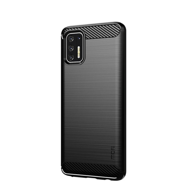 MOFI Gentleness Series Brushed Texture Carbon Fiber Soft TPU Case, For Motorola Moto E7 Power, For Motorola Moto Edge S, For Motorola Moto G Play 2021, For Motorola Moto G Power 2021, For Motorola Moto G Stylus 2021, For Motorola Moto G10 / G30