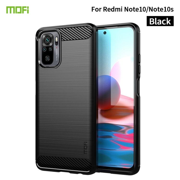 MOFI Gentleness Series Brushed Texture Carbon Fiber Soft TPU Case, For Redmi K40 /K40 Pro /K40 Pro+/Poco F3, For Redmi Note 9s /Note 9 Pro /Note 9 Pro Max, For Xiaomi Redmi Note 10 / Note 10S, For Redmi Note 10 Pro / Note 10 Pro Max��������������������...