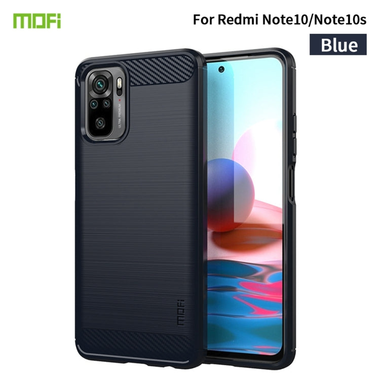 MOFI Gentleness Series Brushed Texture Carbon Fiber Soft TPU Case, For Redmi K40 /K40 Pro /K40 Pro+/Poco F3, For Redmi Note 9s /Note 9 Pro /Note 9 Pro Max, For Xiaomi Redmi Note 10 / Note 10S, For Redmi Note 10 Pro / Note 10 Pro Max��������������������...