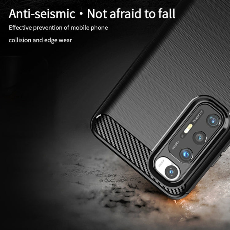MOFI Gentleness Series Brushed Texture Carbon Fiber Soft TPU Case, For Xiaomi Mi 10S, For?Xiaomi Mi 11, For Xiaomi Mi 11