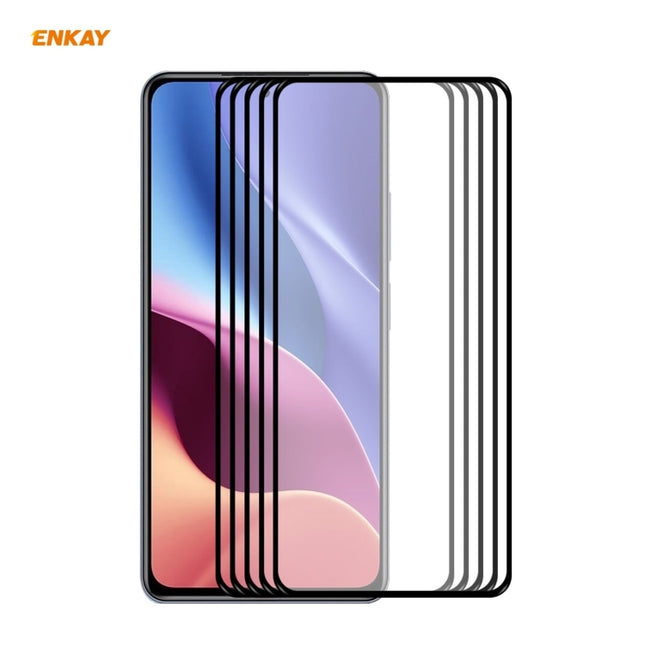 5 PCS ENKAY Hat-Prince Full Glue 0.26mm 9H 2.5D Tempered Glass Full Coverage Film, For Xiaomi Poco F3(5pcs), For Xiaomi Mi 11X / 11X Pro / 11i(5pcs)