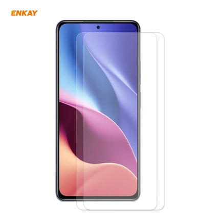 2 PCS ENKAY Hat-Prince 0.26mm 9H 2.5D Curved Edge Tempered Glass Film