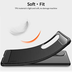 MOFI Gentleness Series Brushed Texture Carbon Fiber Soft TPU Case, For Huawei P50 Pro, For Xiaomi Mi 11 Ultra, For OnePlus 8