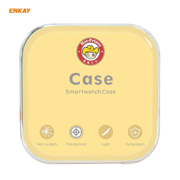 ENKAY Hat-prince Full Coverage TPU Case + Tempered Glass Protector for Apple Watch Series 6 / 5 / 4 / SE 44mm, For Apple Watch Series 6 / 5 / 4 / SE 44mm