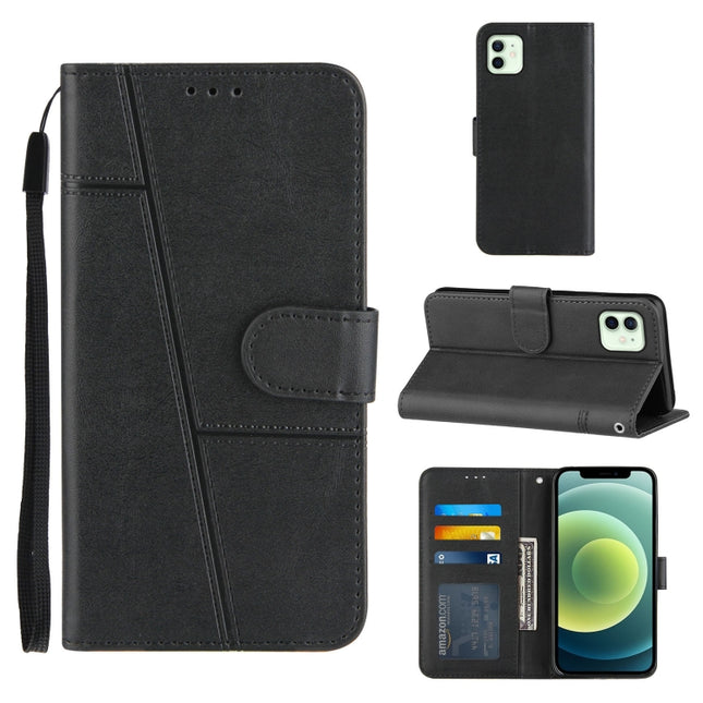 Stitching Calf Texture Buckle Horizontal Flip Leather Case with Holder & Card Slots & Wallet & Lanyard, For iPhone 12 mini, For iPhone 11, For iPhone 11 Pro, For iPhone 11 Pro Max