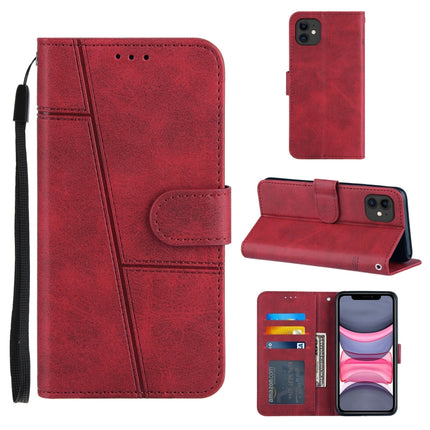 Stitching Calf Texture Buckle Horizontal Flip Leather Case with Holder & Card Slots & Wallet & Lanyard, For iPhone 12 mini, For iPhone 11, For iPhone 11 Pro, For iPhone 11 Pro Max